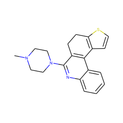 CN1CCN(c2nc3ccccc3c3c2CCc2sccc2-3)CC1 ZINC000013797040