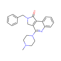 CN1CCN(c2nc3ccccc3c3c2CN(Cc2ccccc2)C3=O)CC1 ZINC000013644246