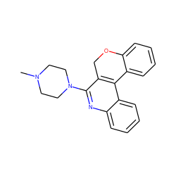 CN1CCN(c2nc3ccccc3c3c2COc2ccccc2-3)CC1 ZINC000013742138