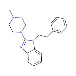 CN1CCN(c2nc3ccccc3n2CCc2ccccc2)CC1 ZINC000038142540