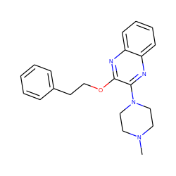 CN1CCN(c2nc3ccccc3nc2OCCc2ccccc2)CC1 ZINC000029053762