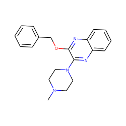 CN1CCN(c2nc3ccccc3nc2OCc2ccccc2)CC1 ZINC000029053757