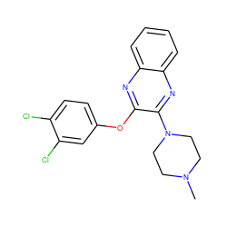 CN1CCN(c2nc3ccccc3nc2Oc2ccc(Cl)c(Cl)c2)CC1 ZINC000029053131