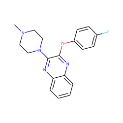 CN1CCN(c2nc3ccccc3nc2Oc2ccc(F)cc2)CC1 ZINC000029053111