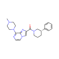 CN1CCN(c2nccn3cc(C(=O)N4CCC[C@@H](c5ccccc5)C4)nc23)CC1 ZINC000028882273