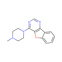 CN1CCN(c2ncnc3c2oc2ccccc23)CC1 ZINC000003152027