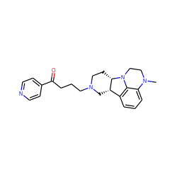 CN1CCN2c3c(cccc31)[C@@H]1CN(CCCC(=O)c3ccncc3)CC[C@@H]12 ZINC000038389072