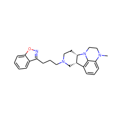 CN1CCN2c3c(cccc31)[C@@H]1CN(CCCc3noc4ccccc34)CC[C@@H]12 ZINC000038460383