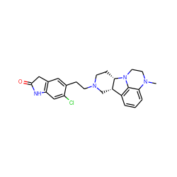 CN1CCN2c3c(cccc31)[C@@H]1CN(CCc3cc4c(cc3Cl)NC(=O)C4)CC[C@@H]12 ZINC000169309784