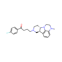 CN1CCN2c3c(cccc31)[C@H]1CN(CCCC(=O)c3ccc(F)cc3)CC[C@@H]12 ZINC000137099035