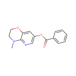 CN1CCOc2cc(OC(=O)c3ccccc3)cnc21 ZINC000066112214