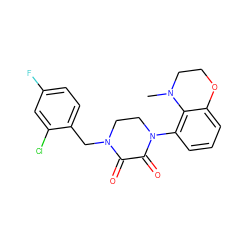 CN1CCOc2cccc(N3CCN(Cc4ccc(F)cc4Cl)C(=O)C3=O)c21 ZINC000095565453