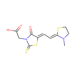 CN1CCS/C1=C\C=C1/SC(=S)N(CC(=O)O)C1=O ZINC000013118224