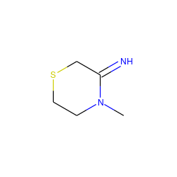 CN1CCSCC1=N ZINC000169331764