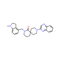 CN1CCc2c(CN3CCCC4(CCN(c5cnc6ccccc6n5)CC4)C3=O)cccc21 ZINC000096173183