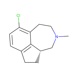 CN1CCc2c(Cl)ccc3c2[C@@H](CC3)C1 ZINC000027713545