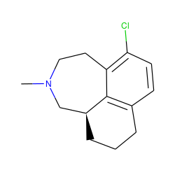 CN1CCc2c(Cl)ccc3c2[C@@H](CCC3)C1 ZINC000000004783