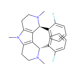 CN1CCc2c(c3c(n2C)CCN(C)[C@H]3c2ccccc2F)[C@@H]1c1ccccc1F ZINC000020029585