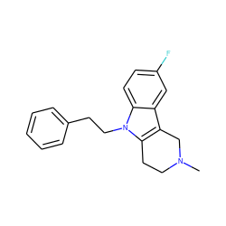 CN1CCc2c(c3cc(F)ccc3n2CCc2ccccc2)C1 ZINC000045336256