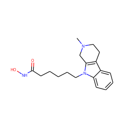 CN1CCc2c(n(CCCCCC(=O)NO)c3ccccc23)C1 ZINC000115185192