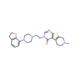 CN1CCc2c(sc3ncn(CCN4CCN(c5cccc6c5OCC6)CC4)c(=O)c23)C1 ZINC000028564136