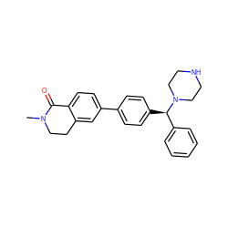 CN1CCc2cc(-c3ccc([C@H](c4ccccc4)N4CCNCC4)cc3)ccc2C1=O ZINC000022939762