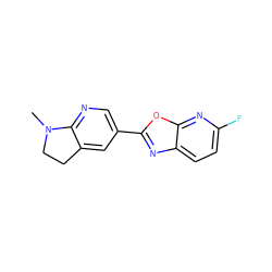 CN1CCc2cc(-c3nc4ccc(F)nc4o3)cnc21 ZINC000095564222