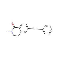 CN1CCc2cc(C#Cc3ccccc3)ccc2C1=O ZINC000066074105