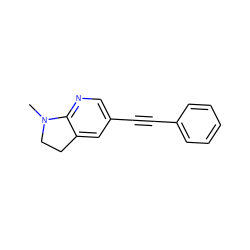 CN1CCc2cc(C#Cc3ccccc3)cnc21 ZINC000066098327