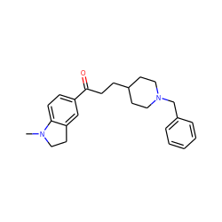 CN1CCc2cc(C(=O)CCC3CCN(Cc4ccccc4)CC3)ccc21 ZINC000013737831