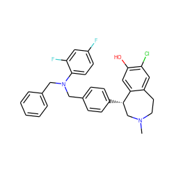 CN1CCc2cc(Cl)c(O)cc2[C@@H](c2ccc(CN(Cc3ccccc3)c3ccc(F)cc3F)cc2)C1 ZINC000045355224