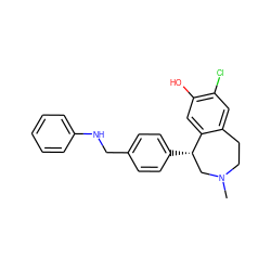 CN1CCc2cc(Cl)c(O)cc2[C@@H](c2ccc(CNc3ccccc3)cc2)C1 ZINC000045385830