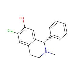 CN1CCc2cc(Cl)c(O)cc2[C@@H]1c1ccccc1 ZINC000013675794