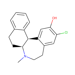 CN1CCc2cc(Cl)c(O)cc2[C@@H]2c3ccccc3CC[C@@H]21 ZINC000008586471