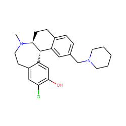 CN1CCc2cc(Cl)c(O)cc2[C@H]2c3cc(CN4CCCCC4)ccc3CC[C@@H]21 ZINC000045372085