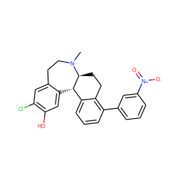 CN1CCc2cc(Cl)c(O)cc2[C@H]2c3cccc(-c4cccc([N+](=O)[O-])c4)c3CC[C@@H]21 ZINC000045385422