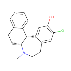 CN1CCc2cc(Cl)c(O)cc2[C@H]2c3ccccc3CC[C@H]21 ZINC000029555292