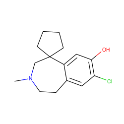 CN1CCc2cc(Cl)c(O)cc2C2(CCCC2)C1 ZINC000027323718