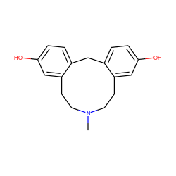 CN1CCc2cc(O)ccc2Cc2ccc(O)cc2CC1 ZINC000013684124