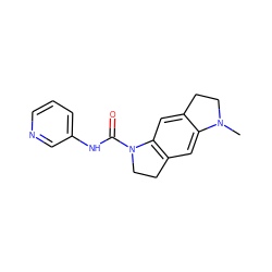 CN1CCc2cc3c(cc21)CCN3C(=O)Nc1cccnc1 ZINC000013760590