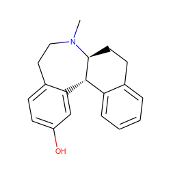 CN1CCc2ccc(O)cc2[C@H]2c3ccccc3CC[C@@H]21 ZINC000029558446