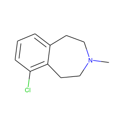 CN1CCc2cccc(Cl)c2CC1 ZINC000000900633