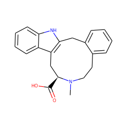 CN1CCc2ccccc2Cc2[nH]c3ccccc3c2C[C@@H]1C(=O)O ZINC000082152487