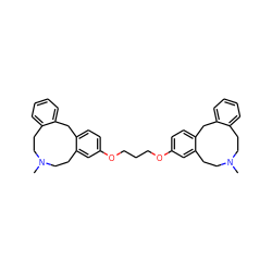 CN1CCc2ccccc2Cc2ccc(OCCCOc3ccc4c(c3)CCN(C)CCc3ccccc3C4)cc2CC1 ZINC000049803067