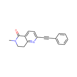 CN1CCc2nc(C#Cc3ccccc3)ccc2C1=O ZINC000071341132