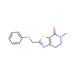 CN1CCc2nc(COc3ccccc3)sc2C1=O ZINC000072315235