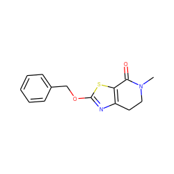 CN1CCc2nc(OCc3ccccc3)sc2C1=O ZINC000096283907