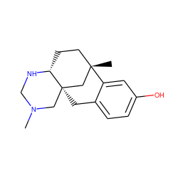 CN1CN[C@@H]2CC[C@@]3(C)C[C@@]2(Cc2ccc(O)cc23)C1 ZINC000169315034