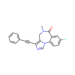 CN1Cc2c(C#Cc3ccccc3)ncn2-c2ccc(F)cc2C1=O ZINC000299863796