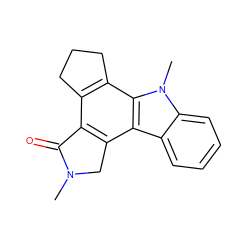 CN1Cc2c(c3c(c4c2c2ccccc2n4C)CCC3)C1=O ZINC000028570039